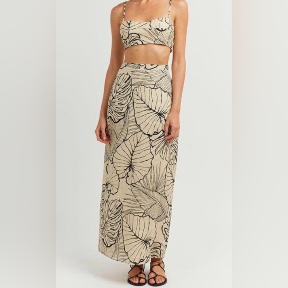 Linen Maxi Skirt